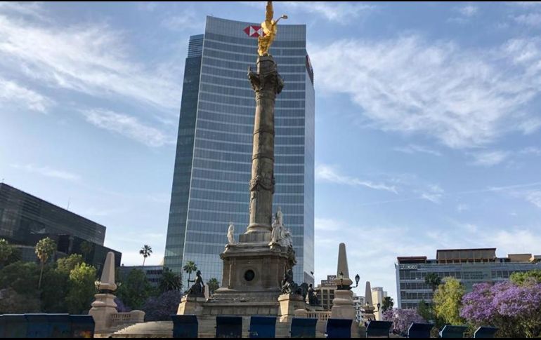 Entre las zonas más afectadas por el hundimiento que se muestran en las imágenes satelitales de la NASA destacan el Ángel de la Independencia. SUN/ARCHIVO