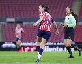 “Licha” marcó en la ida ante Pachuca y se consolidó como la máxima anotadora rojiblanca en el duelo de Liguilla. IMAGO7.
