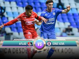 Atlas y Cruz Azul se enfrentan en el partido de ida de los Cuartos de Final del Clausura 2026 de la Liga MX en la cancha del Estadio Jalisco. ESPECIAL / IMAGO7 y CANVA