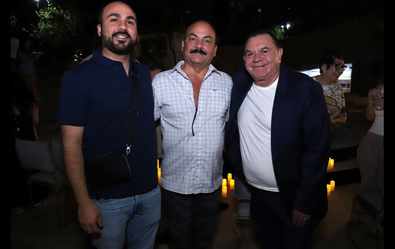 Yewdiel Robles, Saúl Robles y Benjamín Gutiérrez. GENTE BIEN JALISCO/ Claudio Jimeno