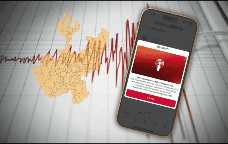 El macrosimulacro “Jalisco Prevenido ante los Desastres” se basará en una hipótesis de sismo de magnitud 8.0. ESPECIAL/Canva/Protección Civil Jalisco