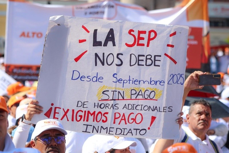 &nbsp;Maestros reclaman falta de pagos desde septiembre. EL INFORMADOR / A. Navarro