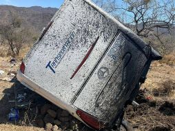 El percance se registró a la altura de la localidad de Pie de la Cuesta, municipio de Amatlán de Cañas. CORTESÍA/Gobierno de Nayarit