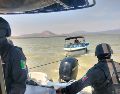 De inmediato se movilizó al Escuadrón Anfibio de la Policía de Jalisco, que acudió al punto para brindarles apoyo. CORTESÍA