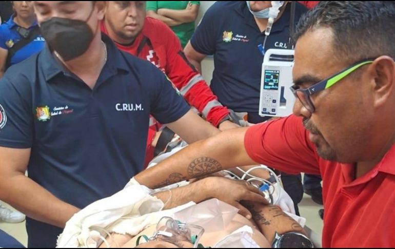 El percance se registró este viernes alrededor de las 9:30 horas, a la altura de la localidad de Pie de la Cuesta, municipio de Amatlán de Cañas. CORTESÍA/Gobierno de Nayarit