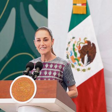 Claudia Sheinbaum, reafirmó la defensa de la soberanía nacional durante un acto en Palenque. EFE
