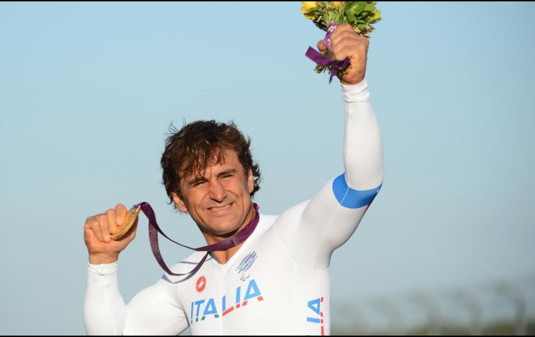 Alex Zanardi, tras ganar en los Juegos Paralímpicos de Londres 2012. EFE / ARCHIVO