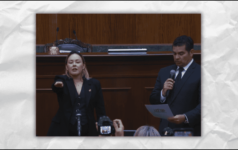 Yeraldine Bonilla Valverde llega como gobernadora interina tras la licencia temporal de Rubén Rocha Moya. ESPECIAL / H. CONGRESO DEL ESTADO DE SINALOA