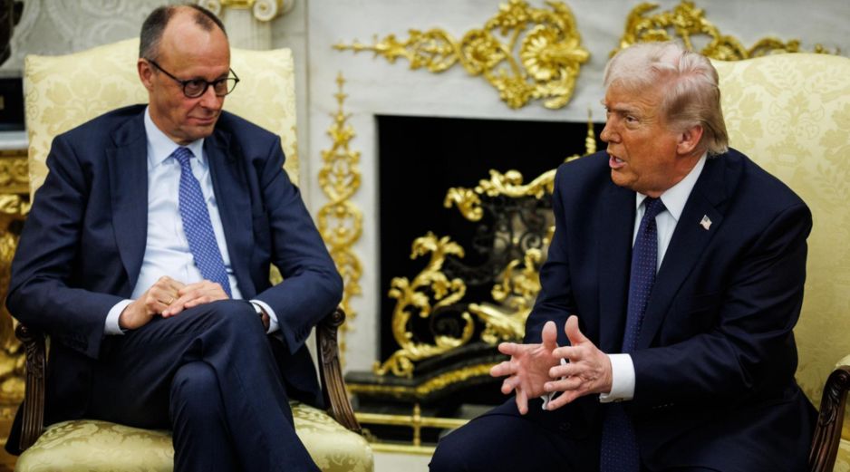Donald Trump protagonizó un tenso intercambio de declaraciones con el canciller alemán Friedrich Merz. EFE/ARCHIVO