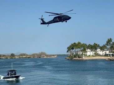 Elementos de seguridad realizan recorridos por aire y tierra para prevenir incidentes y garantizar la tranquilidad de los turistas. CORTESÍA/POLICÍA DEL ESTADO