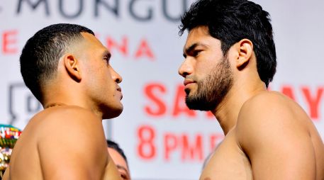 David Benavídez derribó al Zuedo en el sexto round. AP/lLas Vegas Sun/S. Marcus