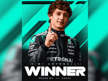 Pese a una largada accidentada donde fue relegado por la presión de Verstappen y Leclerc, el piloto de Mercedes ejecutó una remontada magistral apoyada en una gestión de boxes impecable. ESPECIAL/ X/ @F1