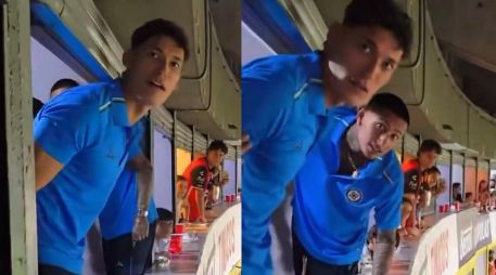 El incidente ocurrió en las gradas del inmueble, donde el zaguero celeste, quien no fue convocado para el encuentro, presenció el partido desde un palco acompañado por Emmanuel Ochoa, tercer portero del equipo. ESPECIAL