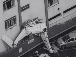 La aeronave habría perdido altitud pocos minutos después de despegar del aeropuerto de Pampulha. ESPECIAL/X/@Jhonf Fonseca
