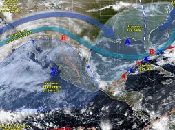 El pronóstico advierte un escenario de contrastes, donde el calor extremo coexistirá con lluvias intensas y fuertes vientos. ESPECIAL/ SMN.