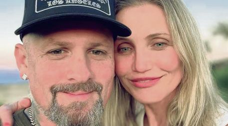 El cantante Benji Madden posa junto a la actriz Cameron Diaz. ESPECIAL