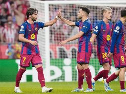 Los culés enfrentarán el Derbi Español este 10 de mayo. Con una victoria o un empate ante el Real Madrid, podrían coronarse este mismo fin de semana. AFP