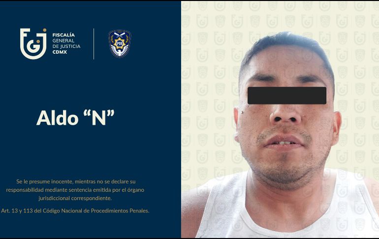 Agentes de la Policía de Investigación de la FGJ trasladaron al imputado al Reclusorio Preventivo Varonil Norte, donde la autoridad judicial determinará su situación jurídica. ESPECIAL/ X/ @FiscaliaCDMX