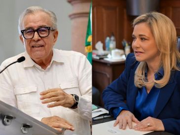 Ambos casos involucran a autoridades internacionales, investigaciones federales y una intensa discusión sobre la soberanía y la seguridad nacional. ESPECIAL / FACEBOOK Rubén Rocha Moya y Maru Campos Galván