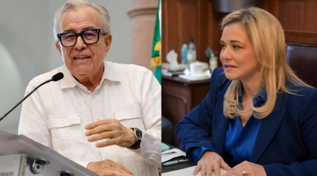 Ambos casos involucran a autoridades internacionales, investigaciones federales y una intensa discusión sobre la soberanía y la seguridad nacional. ESPECIAL / FACEBOOK Rubén Rocha Moya y Maru Campos Galván