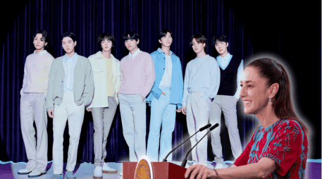 Previo a la realización de sus conciertos, la banda surcoreana BTS acudirá a la sede del Poder Ejecutivo Federal de México. EFE/Ocesa/ ESPECIAL/Gobierno de México