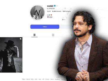 Así luce el perfil oficial de Instagram de Nodal con las cuatro fotos que publicó hace poco. ESPECIAL / INSTAGRAM @nodal / EL INFORMADOR / ARCHIVO