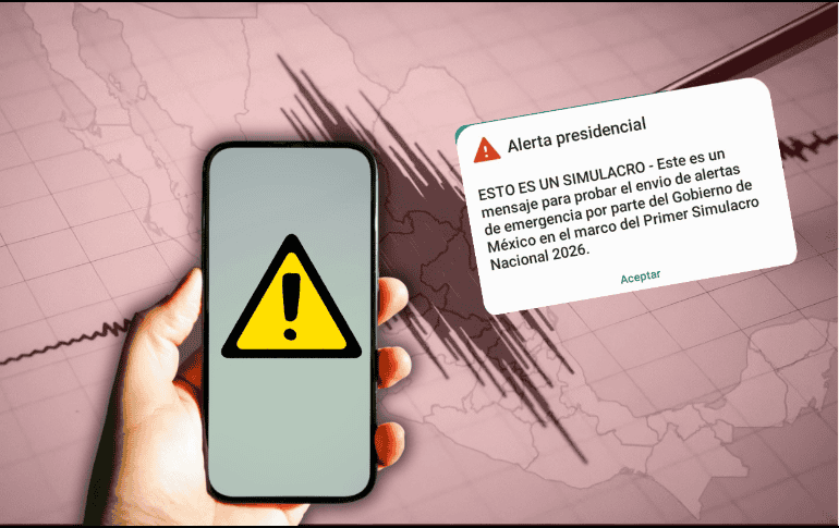 En febrero, la Presidenta Claudia Sheinbaum comentó que ya se trabajaba para reducir el volumen y ajustar el mensaje de la alerta sísmica en los teléfonos. ESPECIAL/Canva