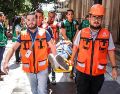 En el caso de Palacio de Gobierno, fueron evacuadas 220 personas, entre ellas, el gobernador de Jalisco, así como un grupo de alrededor de 20 niñas y niños del municipio de Teuchitlán. EL INFORMADOR/ A. Navarro