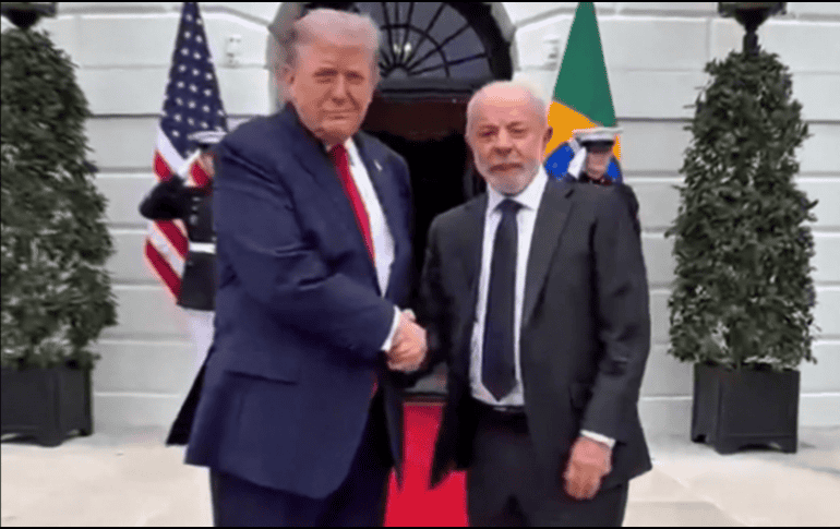 En contra de lo que es habitual bajo el mandato de Trump, los dos mandatarios no comparecieron hoy juntos en la Casa Blanca. ESPECIAL/X /@LulaOficial