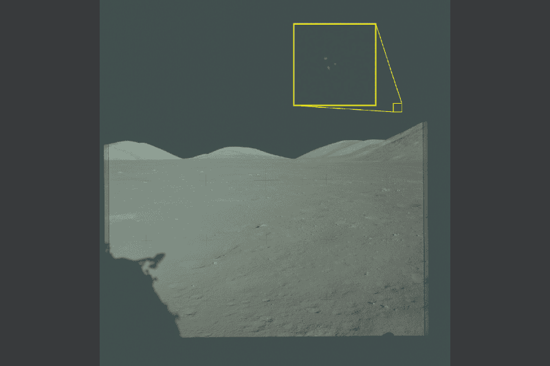 Tres luces sin identificar, capturadas por el Apollo 13 desde la Luna. ESPECIAL / FBI&nbsp;
