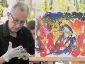 El artista Javier Jiménez, crea siguiendo las vibras sonoras. EL INFORMADOR/ F. Salcedo