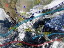 Mientras persisten las tormentas en el centro y sureste de México, la onda de calor mantendrá temperaturas superiores a los 45 grados en diversos Estados. ESPECIAL/ SMN.