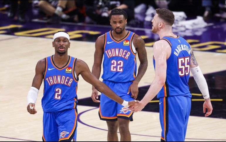 El Thunder enfrentará en la final del Oeste al ganador de la serie entre Spurs y Timberwolves. EFE/C. Torres