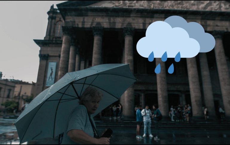 Te compartimos más detalle de los horarios de lluvia y la acumulación de agua que se prevé para este domingo en la capital de Jalisco. EL INFORMADOR / ARCHIVO