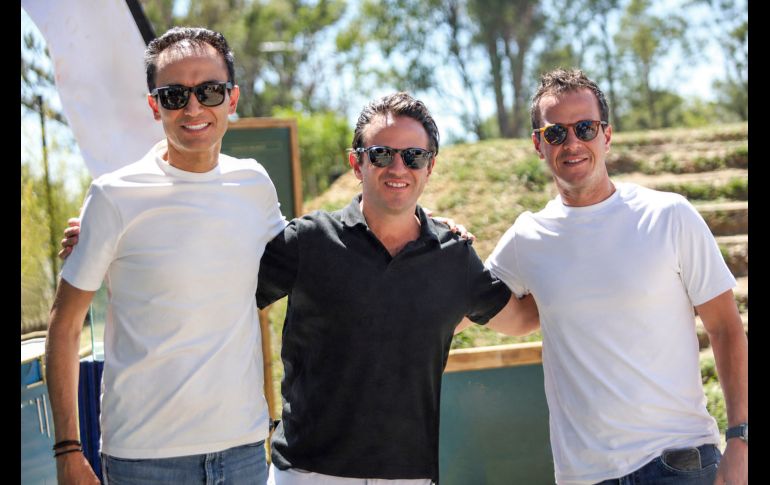 Héctor Amaya, Javier Herrera y Nacho Robles. GENTE BIEN JALISCO / Polo Day