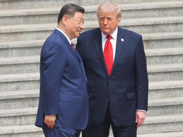 "Tenemos una relación fantástica. Nos llevamos bien", celebró Trump al hablar de su homólogo Xi Jinping. EFE/M. Shemetov