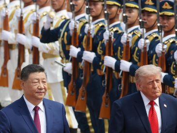 Trump dijo que discutiría con Xi la venta de armamento a Taiwán, a pesar de que la política de Washington ha sido la de no consultar con Pekín. EFE/M. SHEMETOV