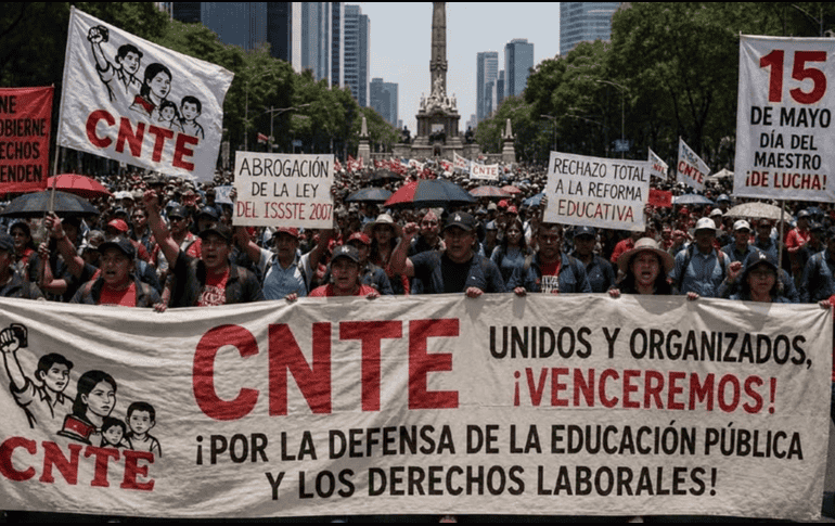 La manifestación se llevará a cabo en el marco del Día del Maestro. ESPECIAL / FB / COORDINADORA NACIONAL DE TRABAJADORES DE LA EDUCACIÓN