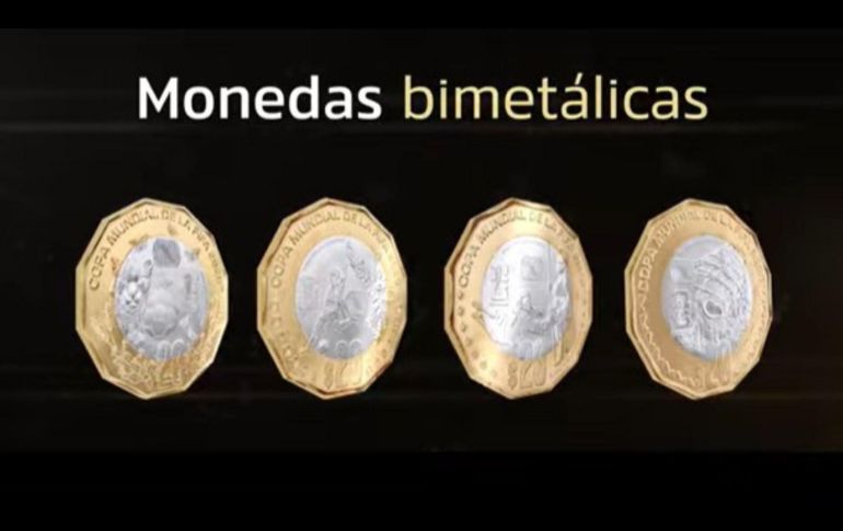 Las monedas bimetálicas sí pueden usarse para las compras diarias, pero las ediciones especiales de plata y oro sí están más enfocadas al coleccionismo. BANXICO/CAPTURA DE VIDEO