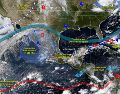 Durante el fin de semana persistirán las lluvias fuertes, rachas intensas de viento y altas temperaturas en gran parte del país. ESPECIAL/ SMN.