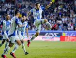 Oussama Idrissi comandó el triunfo de Pachuca sobre Pumas en la ida de las semifinales del Clausura 2026. IMAGO7.