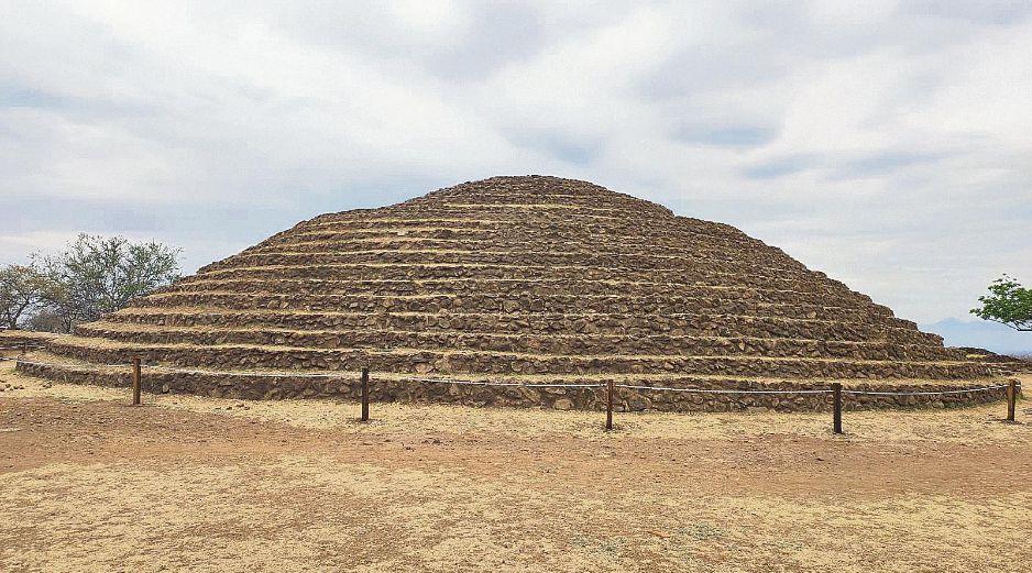 Pirámide de la Iguana tras su intervención, en la Zona Arqueológica de Guachimontones. CORTESÍA