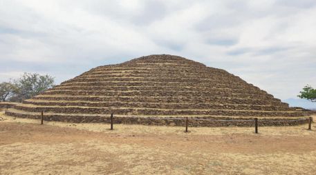 Pirámide de la Iguana tras su intervención, en la Zona Arqueológica de Guachimontones. CORTESÍA