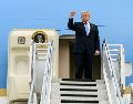 El presidente de los Estados Unidos, Donald J. Trump, abandona Pekín tras una histórica cumbre con su homólogo Xi Jinping. EFE/Casa Blanca