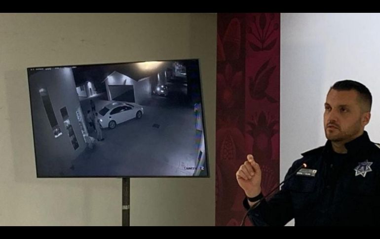 Fabián Ricardo Gómez Calcáneo durante la conferencia de prensa en la que informó de la muerte de 