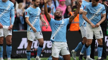 Antoine Semenyo marcó el único gol del partido y le dio al Manchester City un nuevo título de FA Cup en Wembley. AFP / A. Dennis