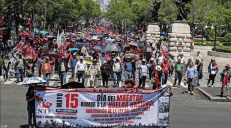 La Ciudad de México será uno de los focos principales de las movilizaciones de la CNTE, con marchas, bloqueos y concentraciones frente a oficinas federales y educativas. SUN / ARCHIVO
