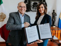Tanto la Presidenta de Guadalajara como el Alcalde de San Luis Potosí, coincidieron en que este hermanamiento permitirá fortalecer el desarrollo de políticas públicas innovadoras. CORTESÍA