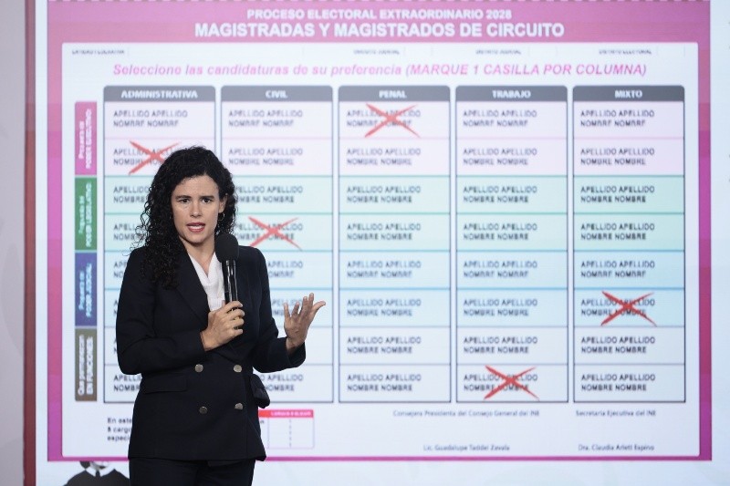 La consejera jurídica de la Presidencia, Luisa María Alcalde, durante 