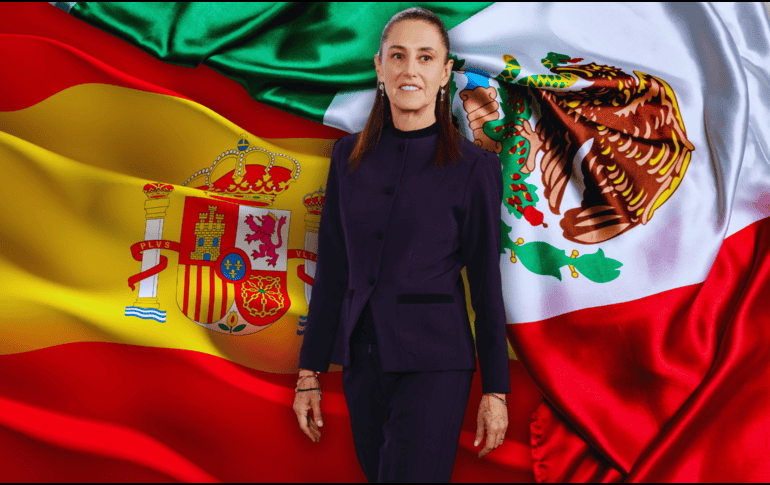 Sheinbaum señaló que su gobierno seguirá insistiendo en la necesidad de una disculpa a España por los crímenes cometidos durante la invasión española. EFE / J. Méndez